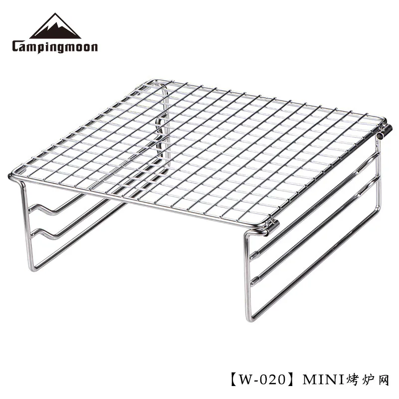 

Мини-гриль для барбекю Campingmoon, из нержавеющей стали, для использования на открытом воздухе, в комплекте спиртовая плита