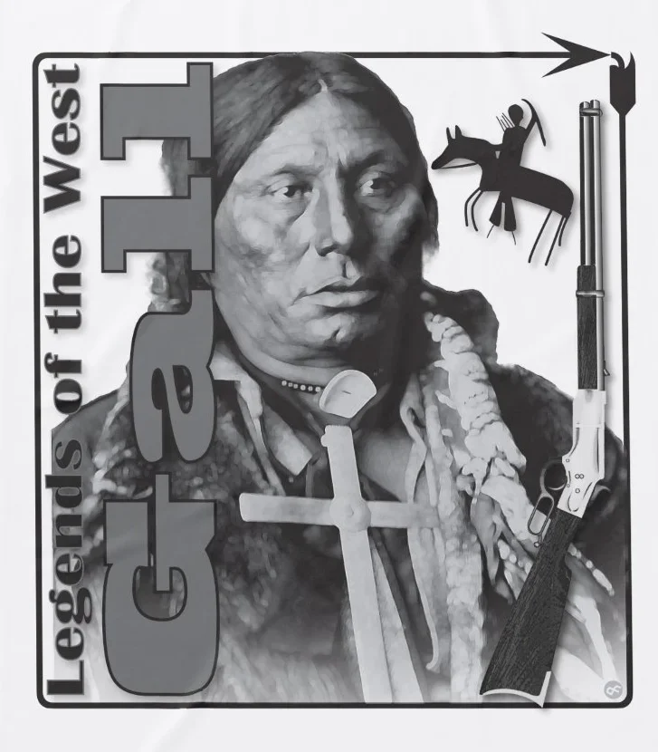 Gall Phizi Hunkpapa Lakota Chief футболка новая из 100% хлопка с короткими рукавами и круглым