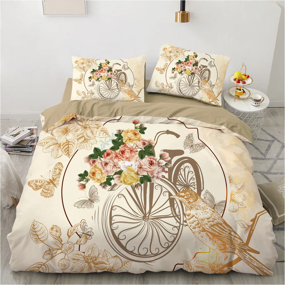 

Luxury 3D Bedding set Europe Double Duvet cover set Bed linen Comfortable Blanket/Quilt cover Bed Set Nordic colour