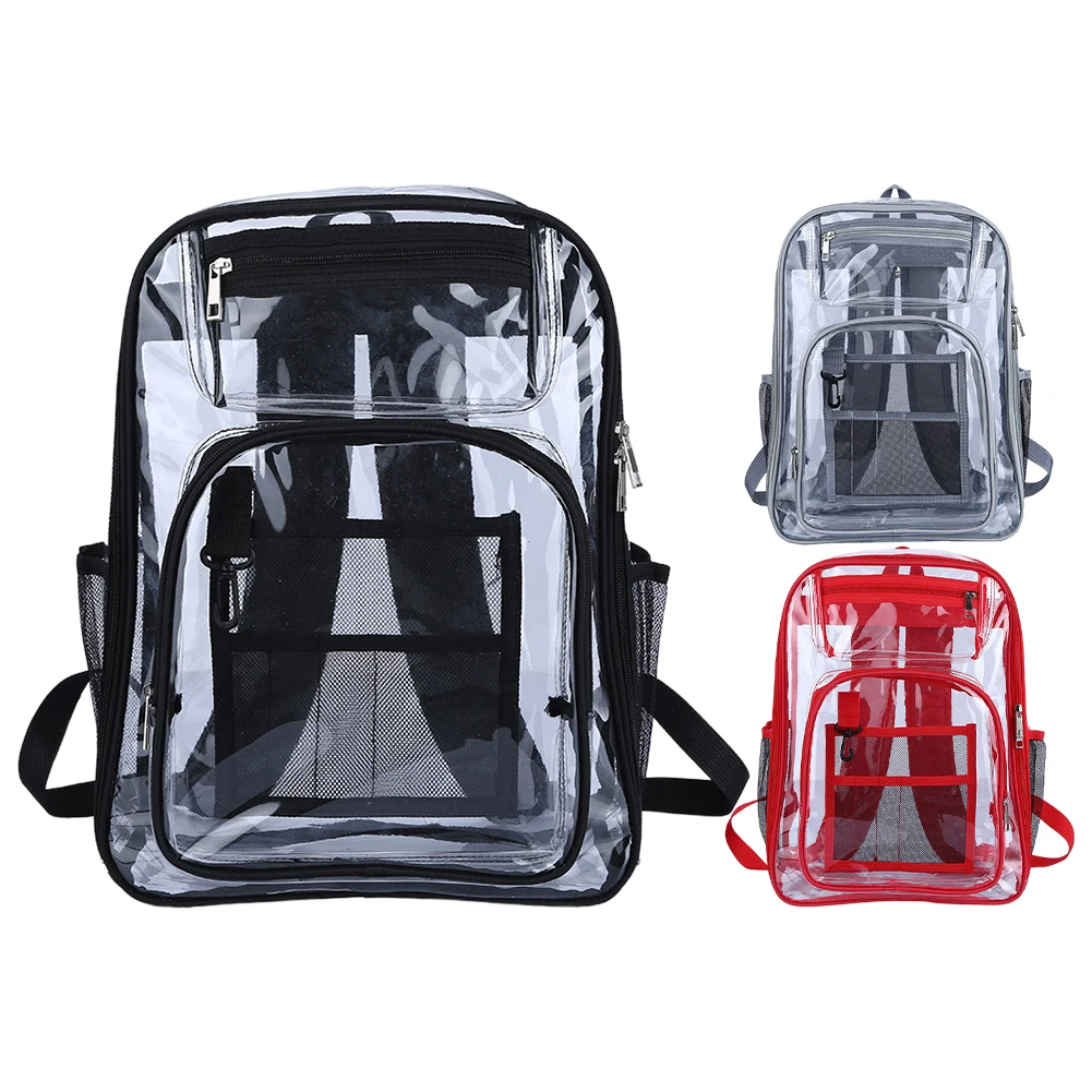 

Summer Fashion Women Backpack Transparent Student Bags High Quality Clear Versatile Backpacks Women Leather Bags Travel Bag 2023
