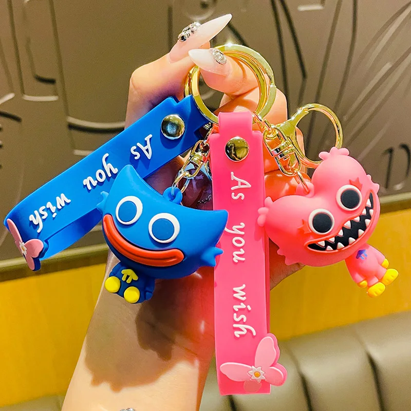 

Huggy Wuggy плюшевые игрушки, брелок Poppy Play Time, игровой персонаж для автомобильной сумки, плюшевые игрушки, Рождественский подвесной кулон, домаш...