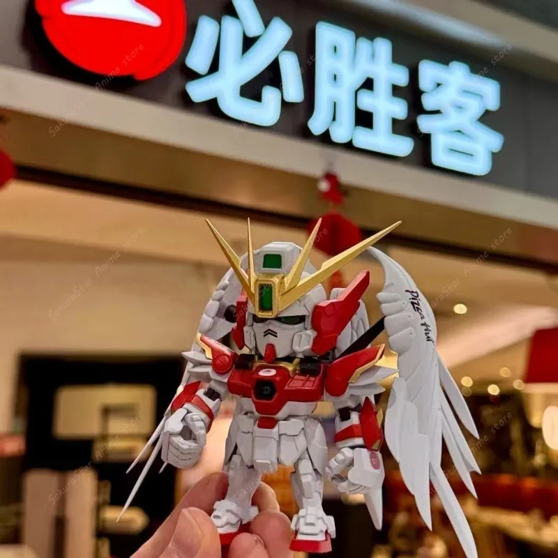Фото В наличии: Pizza Hut × Gundam W 30th Anniversary QMSVmini, эксклюзивная коллекционная фигурка, лимитированная серия, подарок №3
