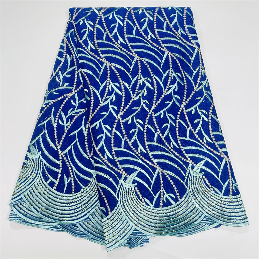 

Швейцарское кружево из вуали с камнями для женщин, 100% хлопок, африканская вышивка, Lafaya