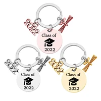 new student key chains handmade graduation ceremony keychain notebook graduation cap key ring for 2022
