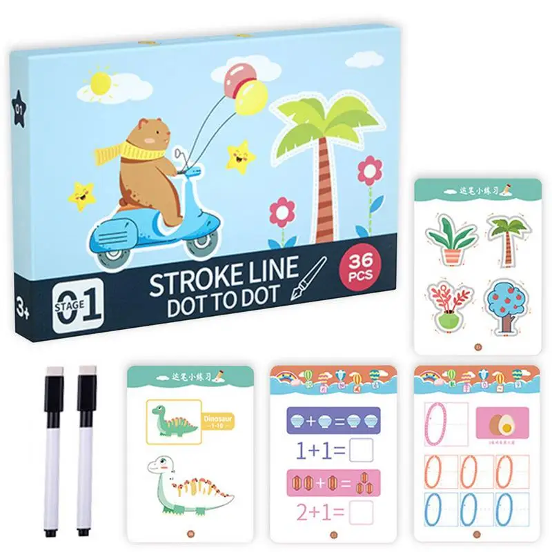 

Practice Copybooks For Kids Pen Control Tracing Workbook For Kids Montessori Early Education Toys Learn To Trace Alphabet