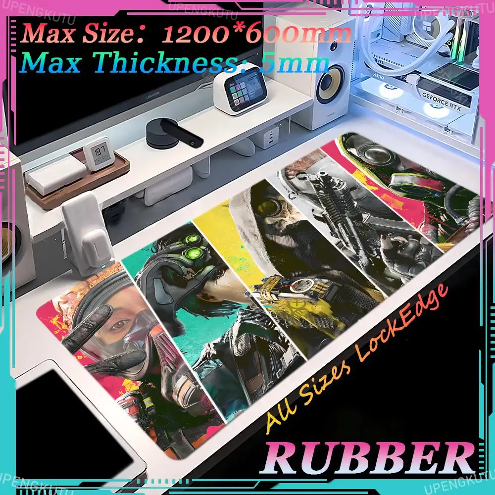 Anime X_XDefiant floor mat gaming mousepad oversized game new computer cabinet thickened table non-slip rubber mouse pad