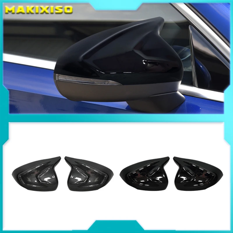 

Carbon Fiber Car Horn Side Rearview Mirror Cover Shell for Mercedes-Benz A-Class W177 W118 A200L CLA 2019-2021