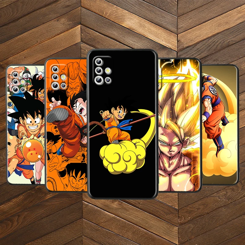 

Goku Dragon Ball Cartoon for Samsung Note 20 S20 Ultra Plus A91 A71 A51 A41 A31 A21 A21S A11 Bright Black Phone Case
