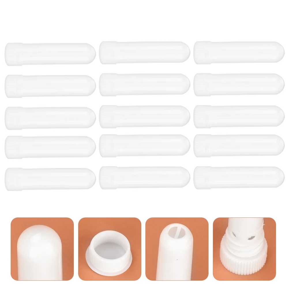 

Inhaler Nasal Tubes Tube Essential Oil Blank Aromatherapy Empty Inhalers Refillable Oils Sticks Diffuser Nose Aroma Wicks Stick