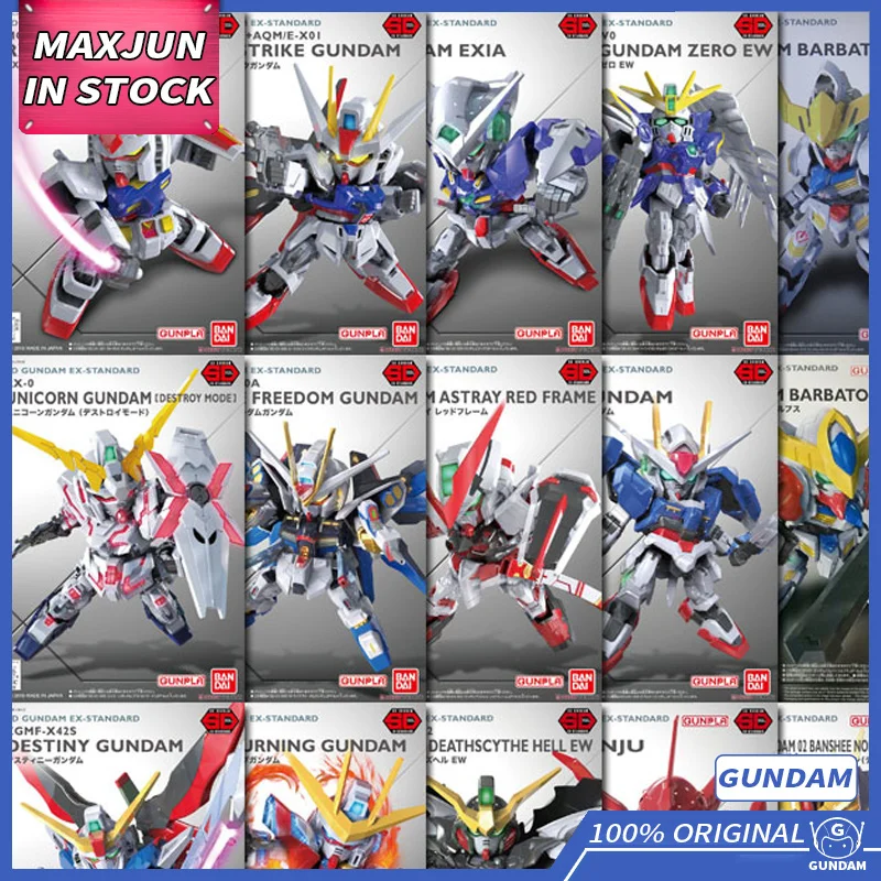 

MAXJUN Original BANDAI GUNDAM Model SDEX SD EX Q Edition Gundam Astray Free Destiny Wings Anime Figure Action Collection Toys