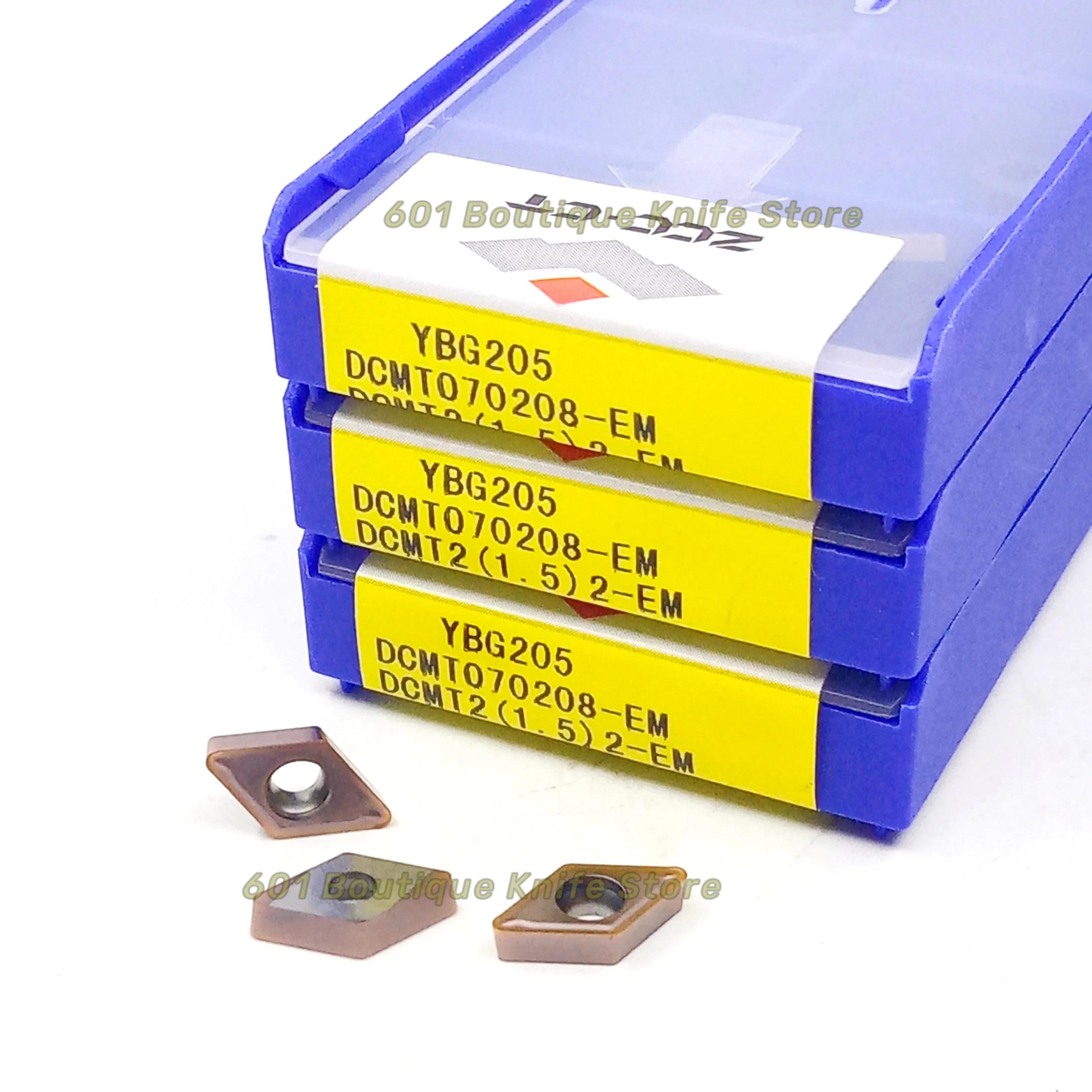 Оригинальный ZCCCT DCMT 070208 -EM YBG205 YBM153 205H Твердосплавные вставки Токарный станок