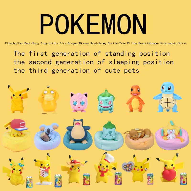 

2022 фигурки покемонов, игрушки, Покемон, Звездная мечта, серии, фигурки, куклы, сон, Пикачу, украшения «Покемоны», мультяшный бренд, день рожде...