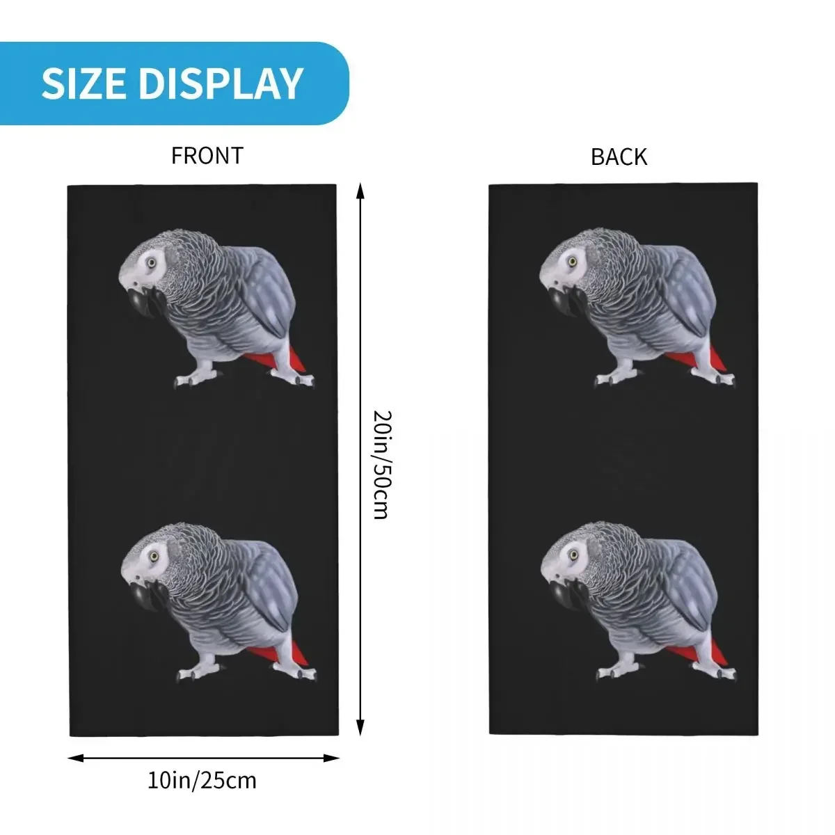 Африканский серый попугай подогреватель шеи для мужчин и женщин зимний лыжный