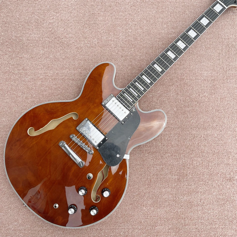

OEM Jazz ES-335 Electric Guitar, Rosewood Fingerboard, Double Convex Surface, Free Shipping