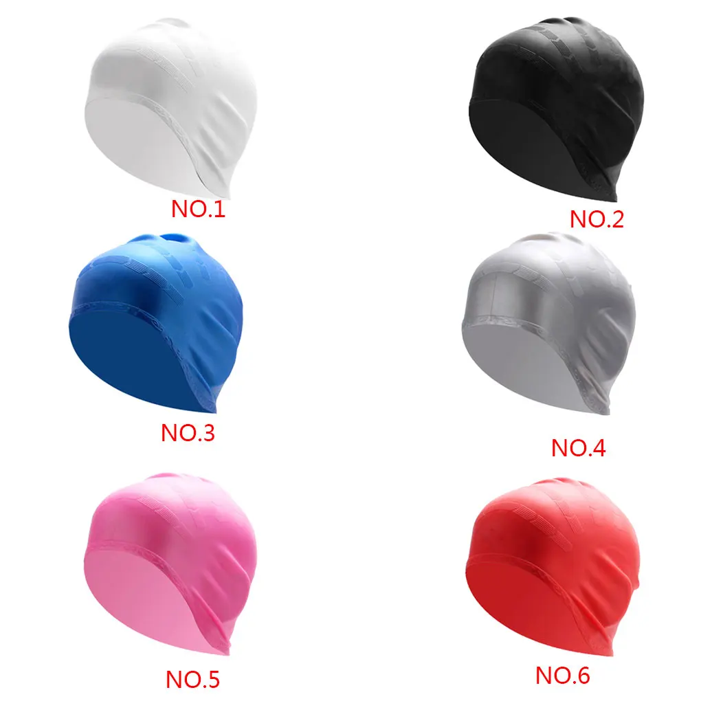 

BOIHON Silicone Swimming Caps Women Long Hair Swim Hat Cover Protect Ears Sports Pool Cap