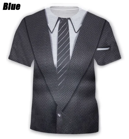 Новая летняя мужская модная повседневная футболка с короткими рукавами и 3D принтом