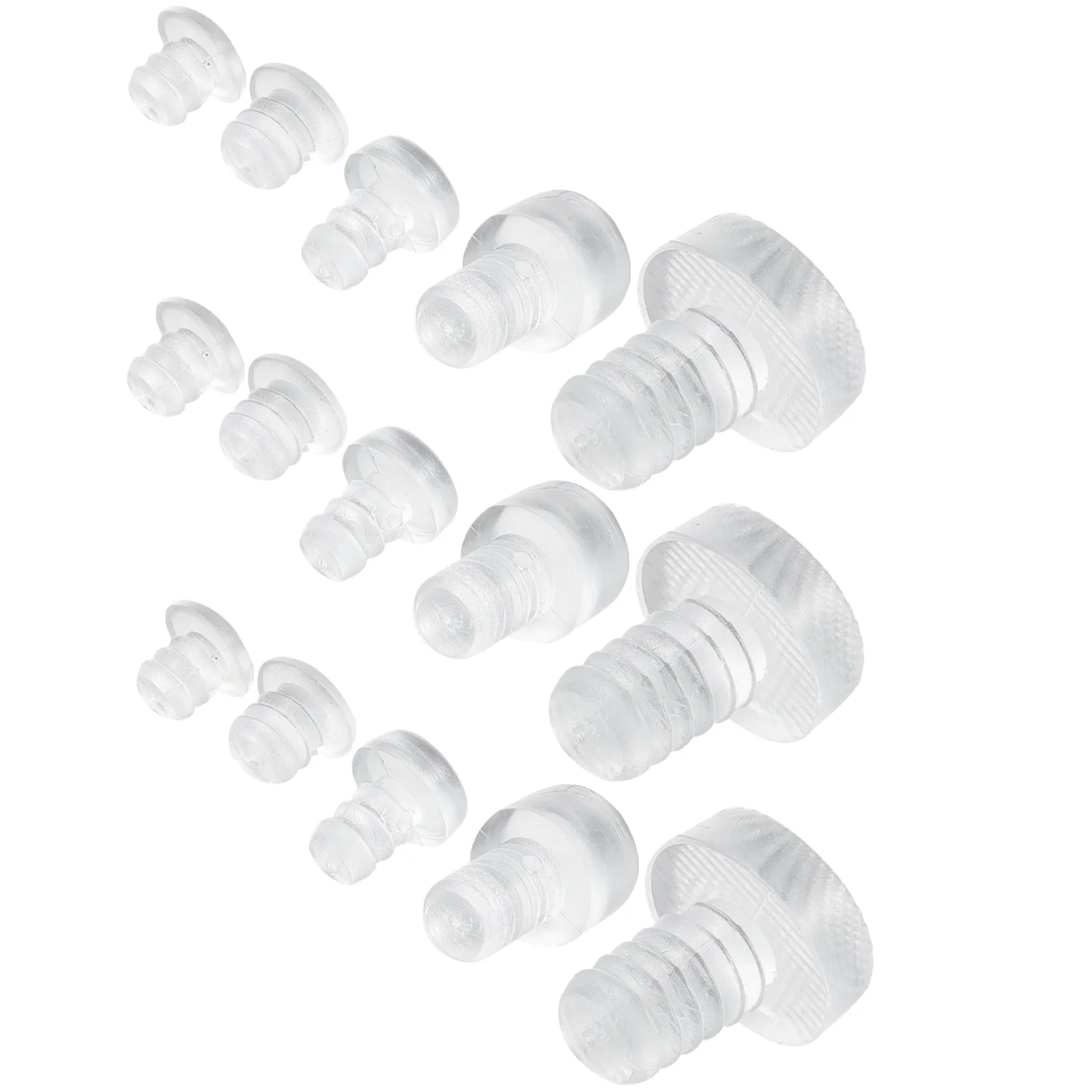

Transparent Rubber Glass Table Top Bumpers Cabinet Door Clear Stoppers Silicone Desk Mat
