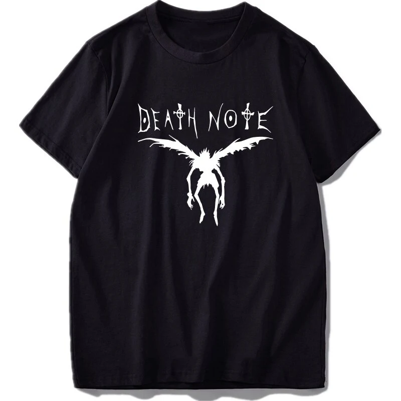 

Japanese Anime DEATH NOTE T Shirt Men Women Fashion Graphic T-shirts Kids Boy Girl Hip Hop Tops Tees Manga Camiseta Homme Summer