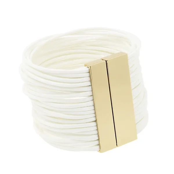 Браслет из многослойного воскового шнура в европейском и американском стиле