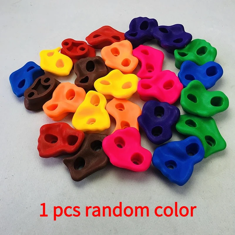 

Climbing Rock Sports Toy Color Random Wall Hanging Children Rock Climbing Foothold Kids Playground Game Hand and Foot Grip Kit