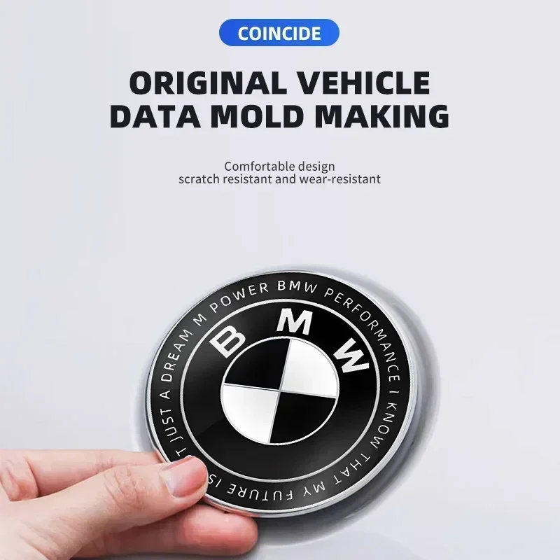 1pcs 82mm ABS 2 3 Hole Car Bonnet Hood Front Rear Trunk Badge Logo Emblem Sticker for BMW E87 E46 E28 E60 G20 G03 G05 F10 E93