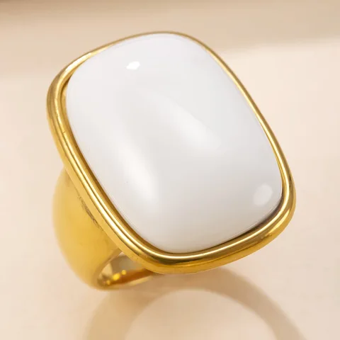 Золотое винтажное кольцо из нержавеющей стали