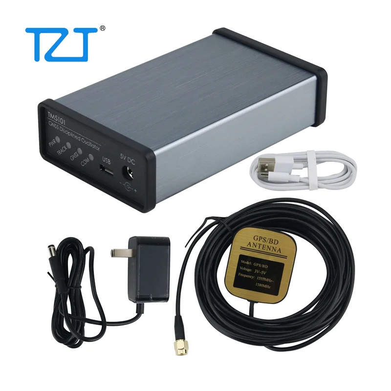 

TZT GPSDO Discipline Oscillator GNSS GPS Disciplined Clock GPS + BD Dual Mode 10MHz Output Low Phase Noise OCXO