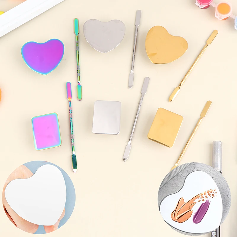 

Stainless Steel Palette Spatula Rod Gel Foundation Eye Shadow Mixing Cream Pigments Cosmetic for Makeup Nail Art Manicure Tool