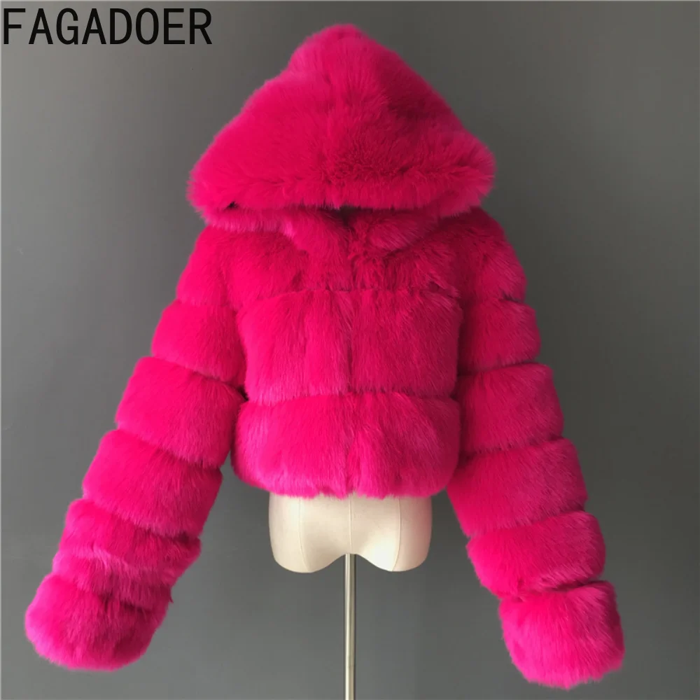 Women's Fashion Faux Fur Coat Winter Elegant Ladies Short Faux Fox Fur Fluffy Jacket High Quality 6XL Women Furry Coats 2023 New