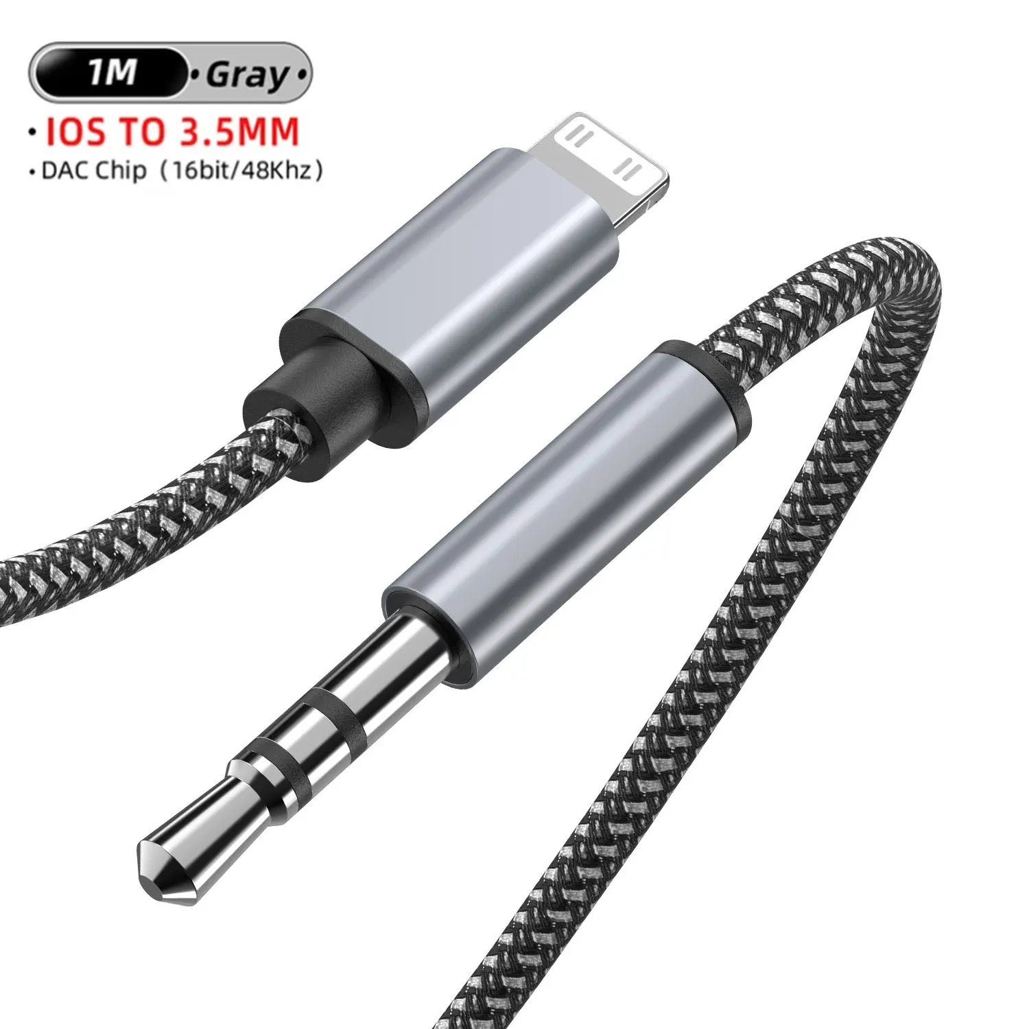 

Aux-кабель Lightning/3,5 мм для iPhone 13/12/11 Pro/XS