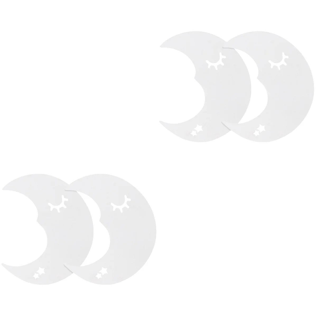 

4 Moon Mirror Wall Decorative Mirror for Home Living Room Bedroom Office