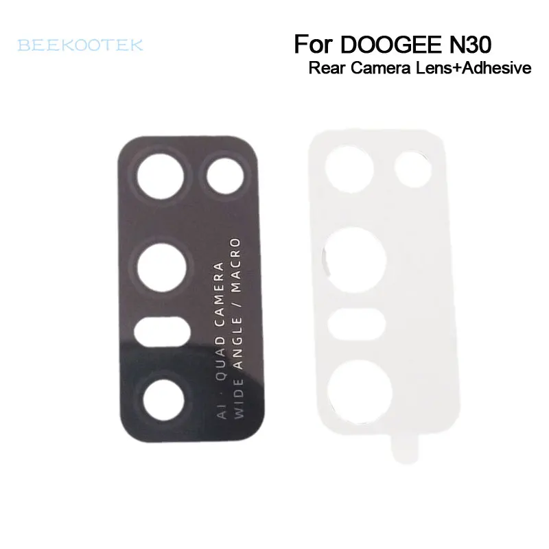 

Объектив для задней камеры DOOGEE N30, новый оригинальный объектив для задней камеры, стеклянная крышка с фотоэлементом для смартфона Doogee N30