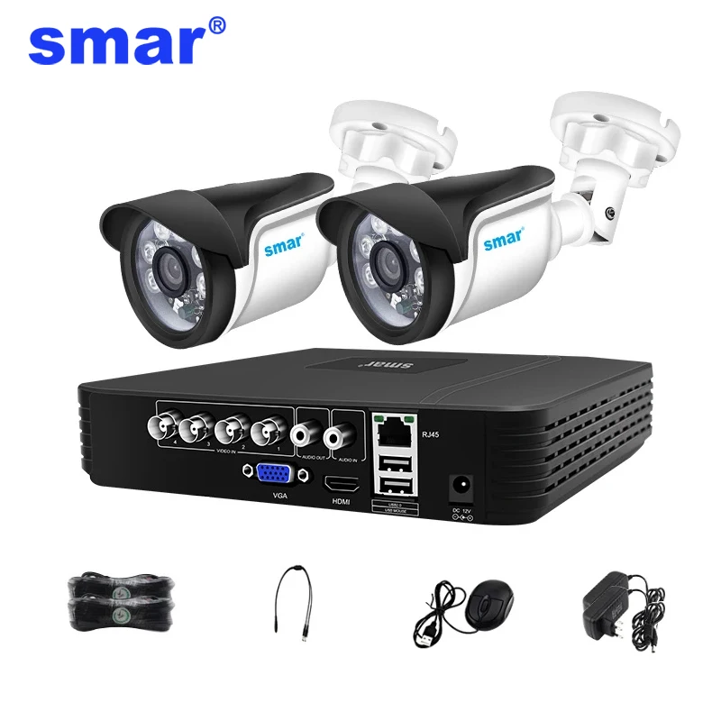 4ch 2ps 720p/1080p Cctv Dvr Night Vision Indoor &outdoor Cctv Kit