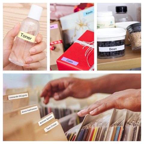 Labelife 5 шт. TZe231 лента для этикеток разных цветов, совместимая с P touch, этикеток 12 мм, ламинированная водонепроницаемая лента 231 241 251 631 641