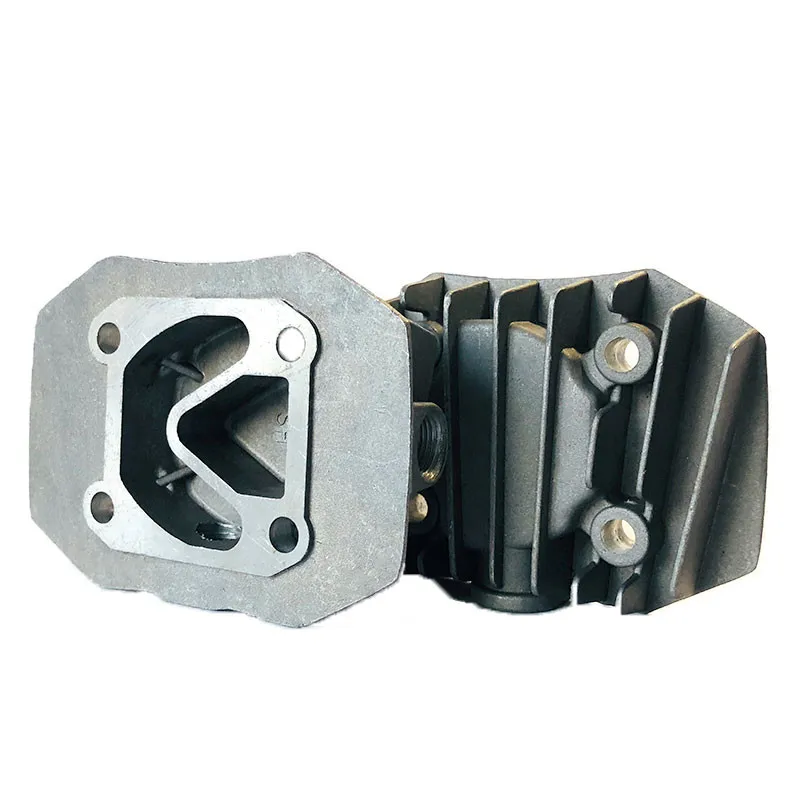 

Gray Metal 1/2 3/8BSP Female Threaded Cylinder Head Air Compressor Spare Parts Hardware 1pcs
