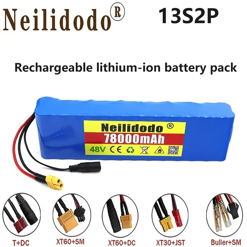 

Aviation Arrival 18650 13S2P 48V Lithium Ion Rechargeable Battery Intelligent Chip Battery Pack Charger Golf Cart, Trolley, Etc