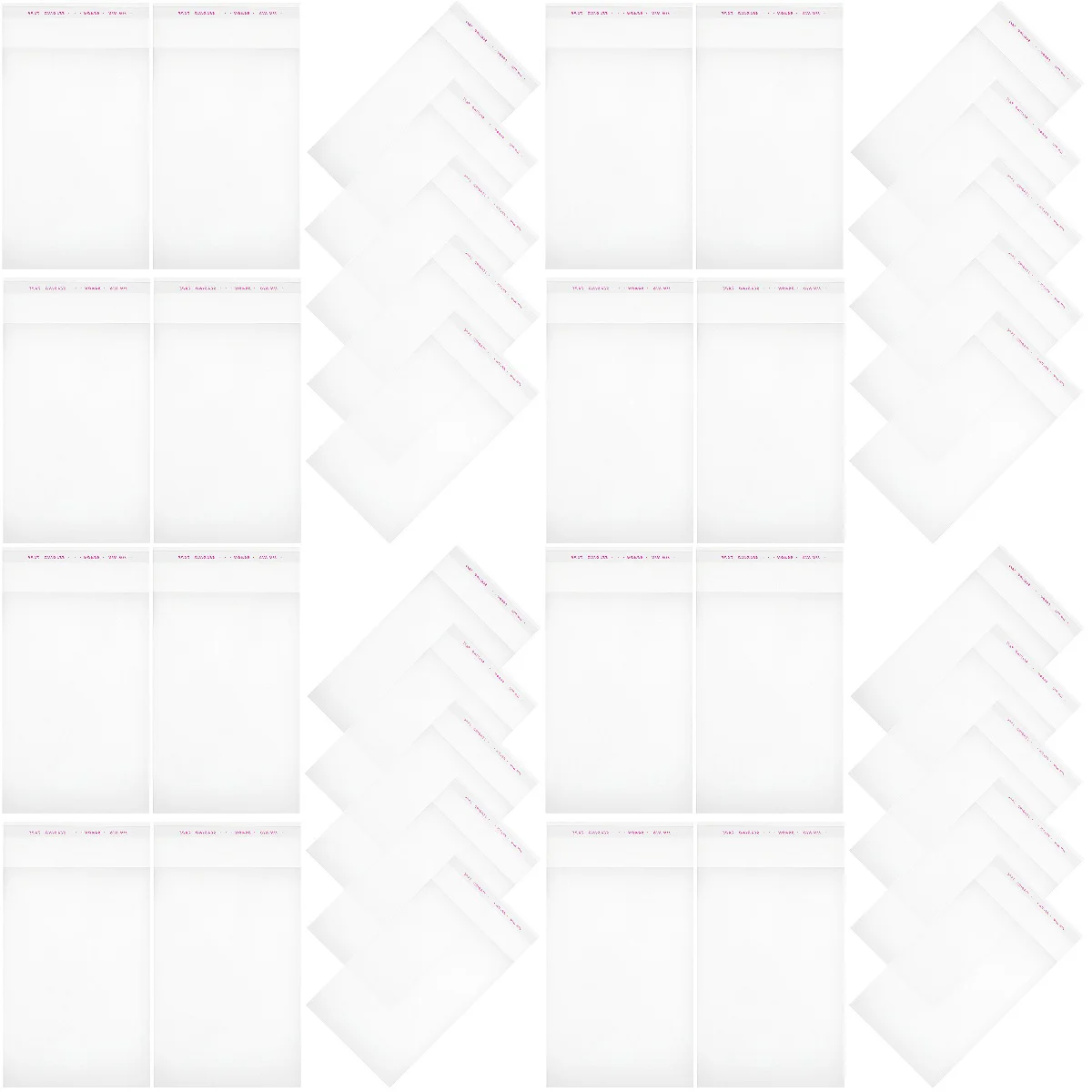 

400 Transparent Multifunctional Clear Flat Bags Storage Bags Bags Bags Packaging Bags