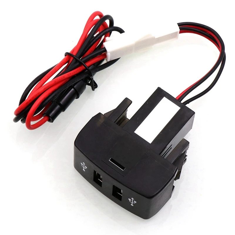 2 шт. автомобильное зарядное устройство с двумя USB-портами 5 В 1 А