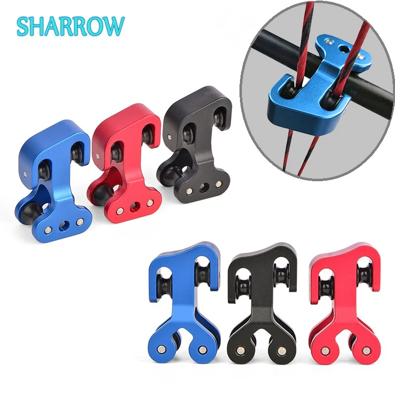 

Archery Cable Slide Aluminum Alloy Bowstring Splitter Roller Compound Bowstring Separator Outdoor Hunting Shooting Accessories