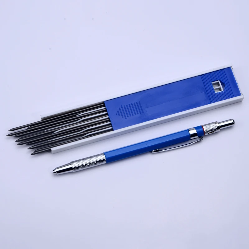 

Metal Mechanical Pencils 2.0 mm 2B Lead Holder Drafting Drawing Pencil Set with 12 Pieces Leads Writing School Gifts Stationery