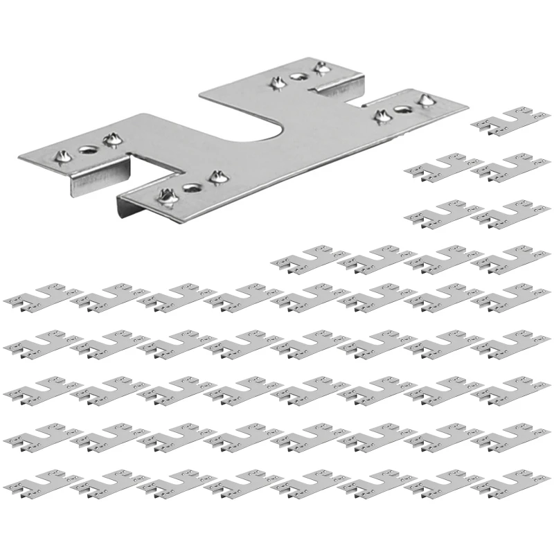 50 pces painel solar pv aterramento clipe