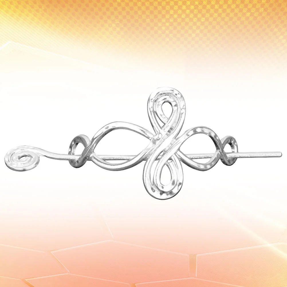 

Celtic Knot Hair Silver Hairpin Clips Clip Vintage Slide Metal Pattern Barrette