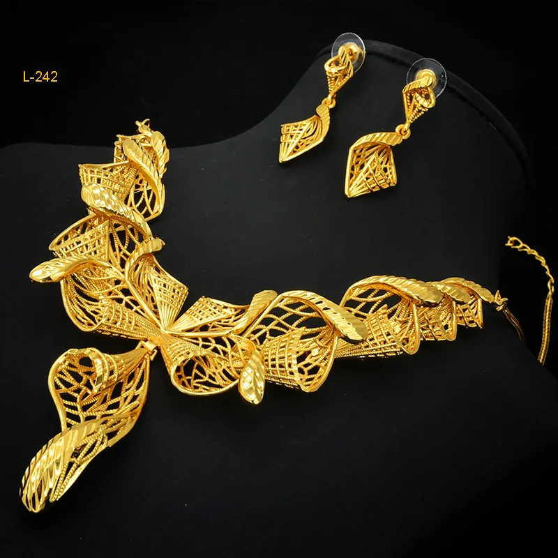 

Dubai Necklace Earrings Jewelry Sets for Women N20004