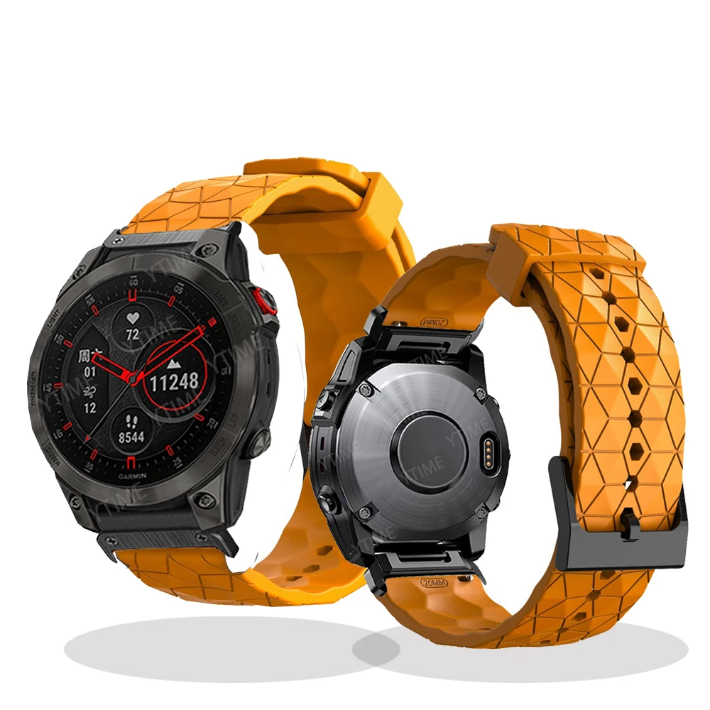 Ремешок силиконовый для наручных часов Garmin Epix Gen 2 пособие G1 Solar / Instinct Forerunner 945 955 MARQ