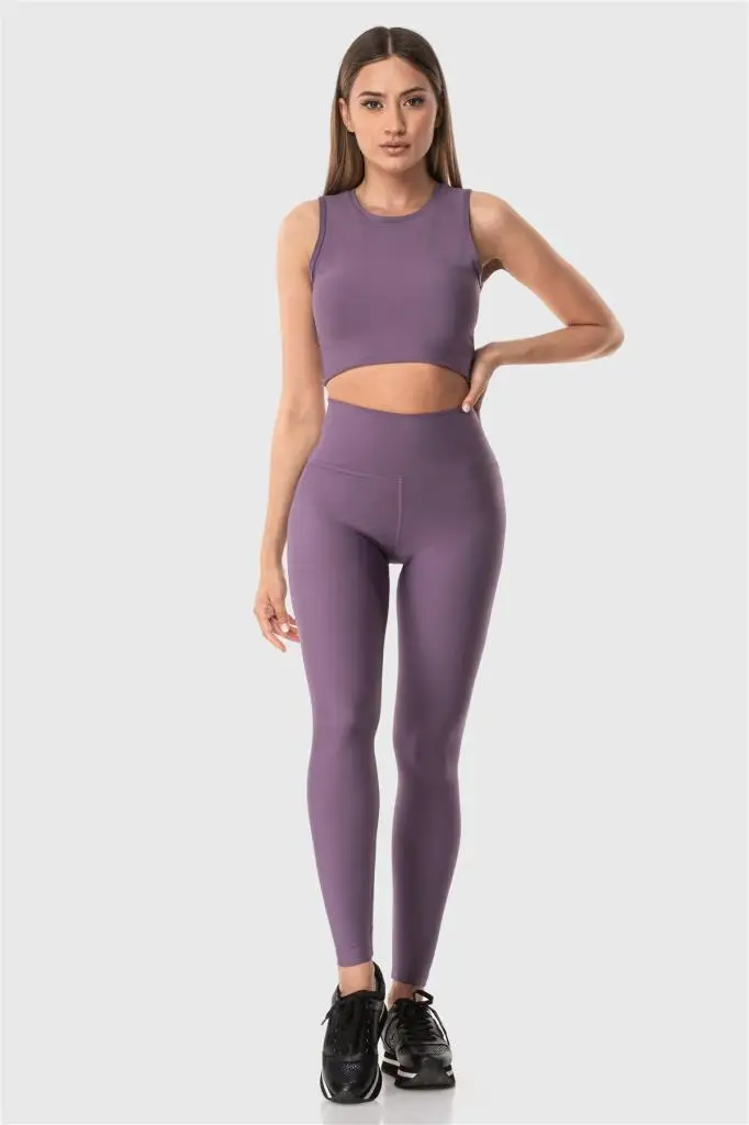 Superstacy High Waist Lilac Sports Leggings