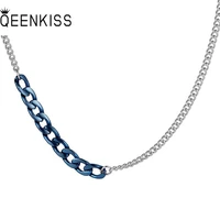 qeenkiss nc8131 fine jewelry wholesale fashion woman man party birthday wedding gift hiphop titanium stainless steel necklace