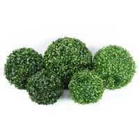 green artificial plant topiary ball simulation plant faux boxwood decorative balls for yard balcony garden wedding home d%c3%a9cor