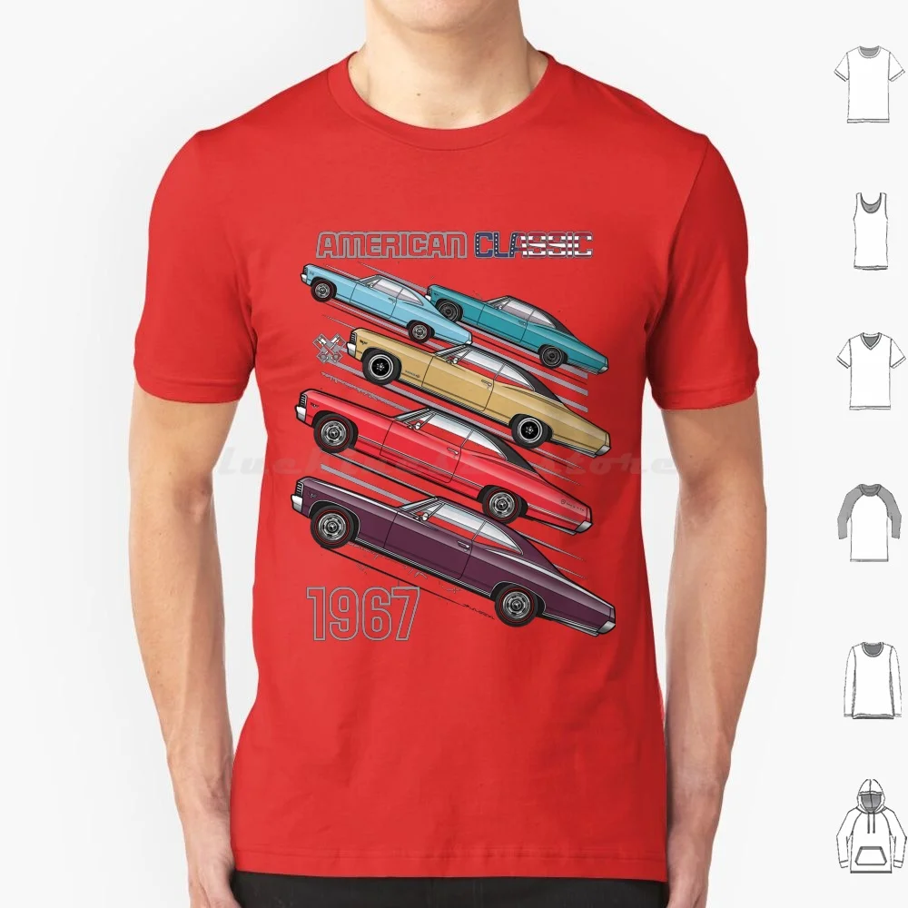 Stances B T Shirt Big Size 100% Cotton 67 1967 Chevy Impala Convertible Coupe 427 Ss Super Sport V8 350 Custom 454 Lowrider 2