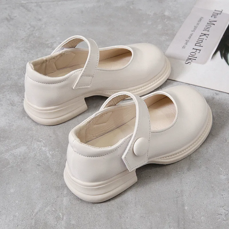 Girls Black Performance Shoes Glossy 2024 Fashion Soft Sole Kids Princess Korean Style Children Flats Leather