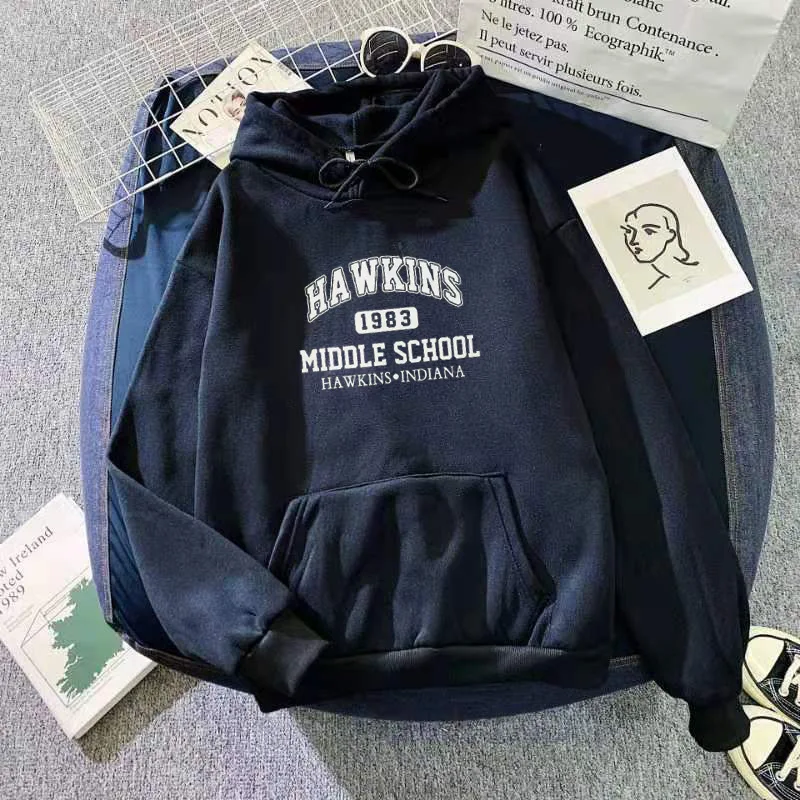 

Korean Fleece Hoodies Women Sweatshirts 2023 Winter Couple Tops Long Sleeve Letter Print Pullover Hoodies Women